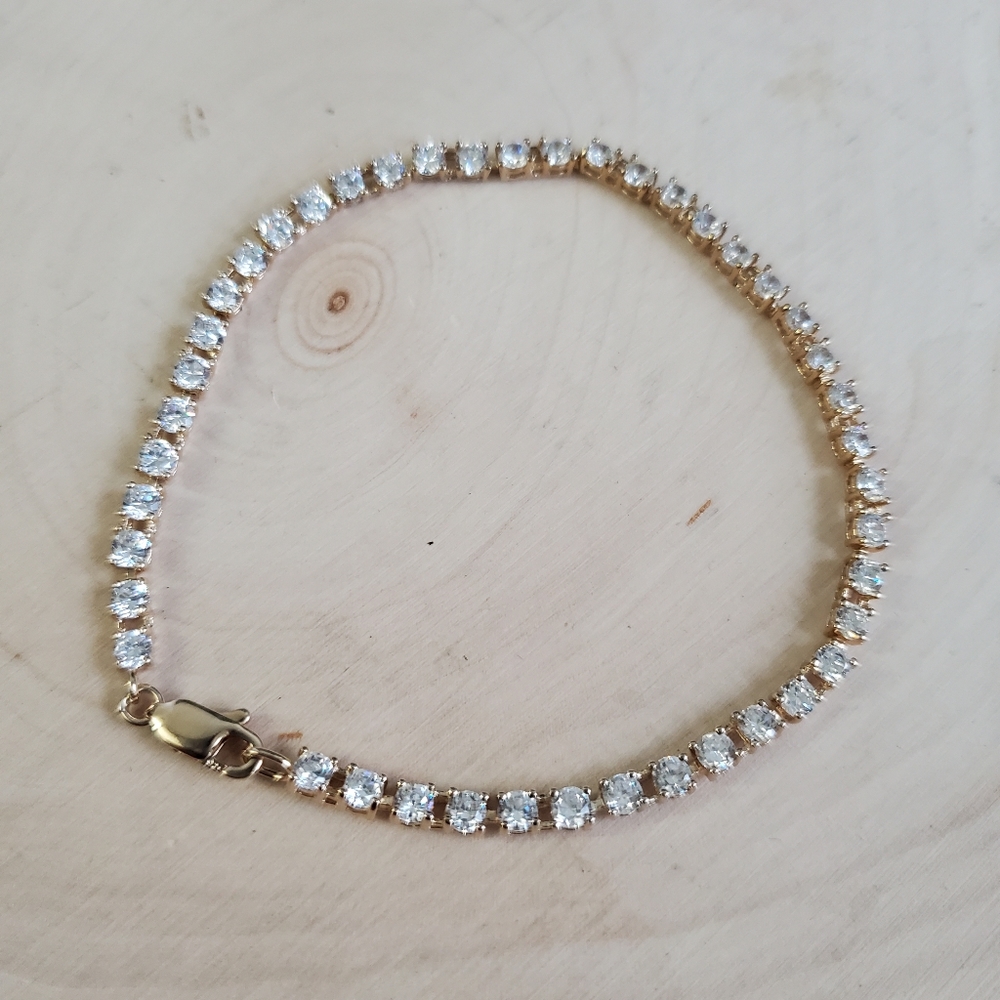 Dazzling Sterling Silver 925 Tennis Bracelet